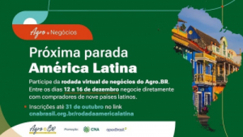 CNA promove rodada de negócios virtual com foco na América Latina