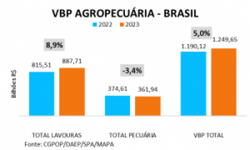 Valor da Produção Agropecuária é previsto em R$ 1,249 trilhão para 2023