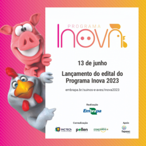 Embrapa lança edital para fomentar inovação em suínos e aves